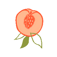 BrunchBuddy peach peachy peach pit peach bellini Sticker