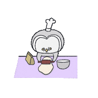 Candy_Ao diy owl bread bake Sticker