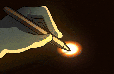 Animation Write That Down GIF