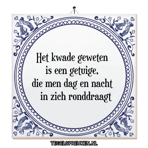 Humor Reflectie Sticker by Tegelspreuken.nl