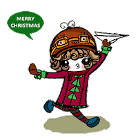 Happy Merry Christmas Sticker by Florens Debora