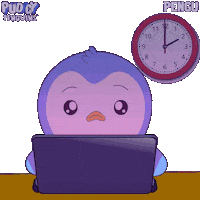 Tired Locked In Sticker by Pudgy Penguins