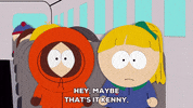 sitting kenny mccormick GIF by South Park 