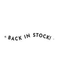 Back In Stock Sticker