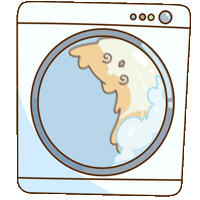 Laundry Day Bubbles GIF by Bichi Mao