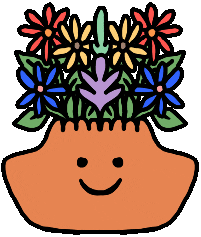 Happy Flower Sticker by Ruppert Tellac