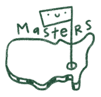 The Masters Logo Sticker by Catharina Stewart