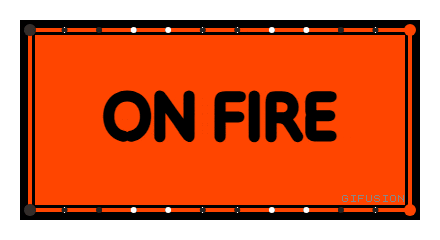 Burning On Fire Sticker