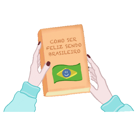 letturale giphyupload feliz livro brasileiro Sticker