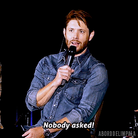 aborddelimpala giphyupload jensen ackles reaction gif aborddelimpala GIF