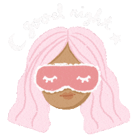 Good Night Sticker by Sasa Khalisa
