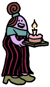 Cake Feliz Sticker by Ruppert Tellac