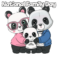 Family Time Love Sticker by PandaPals