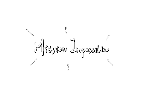 Mission Impossible Handwriting Sticker by LeapEarsFurnature