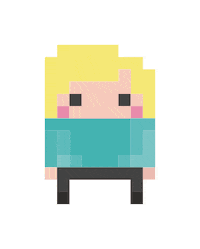 8Bit Dziewczynka Sticker by Programistki są super