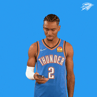 Oklahoma City Phone GIF by OKC Thunder