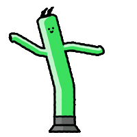 Waving Arms Happy Dance Sticker