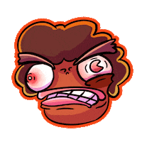 Angry Mad Sticker
