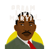 Martin Luther King Jr Mlk Day Sticker by Devon Blow