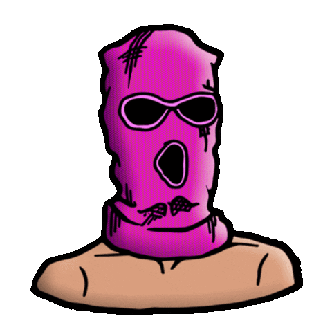 Illustration Mask Sticker by Big Fang Collective