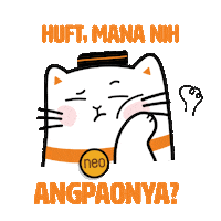 Cat Ramadan Sticker by Bank Neo Commerce