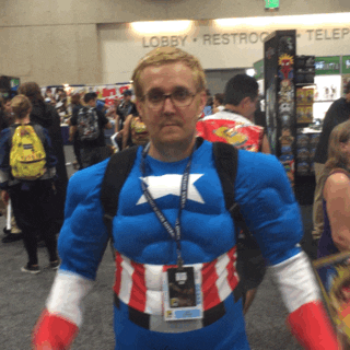Captain America Cosplay GIF