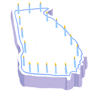 Register To Vote Birthday Cake Sticker by Creative Courage