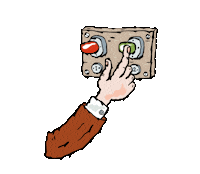 Knapp Sticker by LasseMajas Detektivbyrå