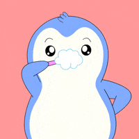Morning Brushing GIF by Pudgy Penguins