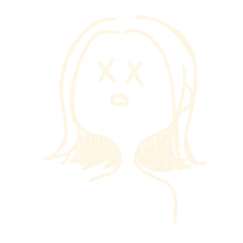 Tired Girl Sticker