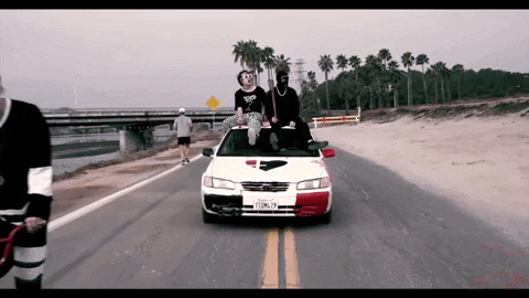 cars bikes GIF
