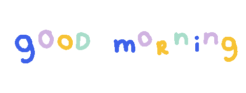 Good Morning Rainbow Sticker by Muchable