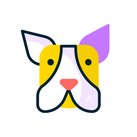 apartdesignstudio dog doggo bulldog frenchbulldog Sticker