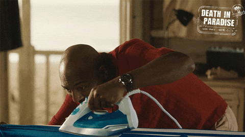 Precision Ironing GIF by Death In Paradise