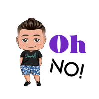 Oh No Chibi Sticker