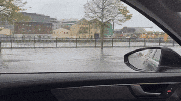 Flooded Streets in Southern Ireland as Storm Babet Arrives