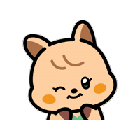 Wink Gidle Sticker