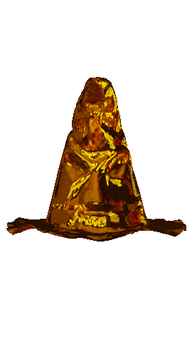Gold Hat Sticker by modelvault3d