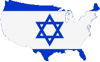 United States Israel Sticker