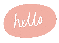 Pink Bubble Hello Sticker