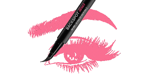 Lashes Black Liner Sticker by Litalita