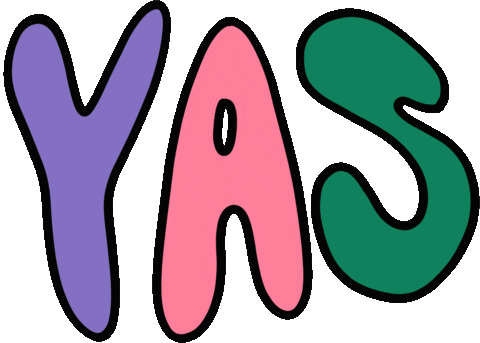Yas Sticker by Poppy Deyes
