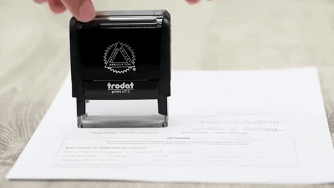 NationalNotary giphygifmaker stamp notary notary public GIF