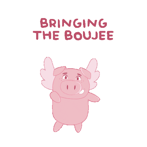 Flying Pig Sticker by PositivelyPigasus