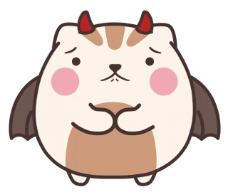 Sorry Cat Sticker