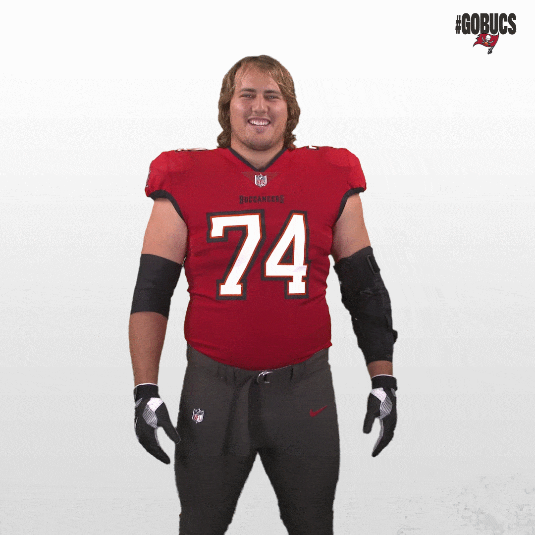 Ali Marpet Kiss GIF by Tampa Bay Buccaneers