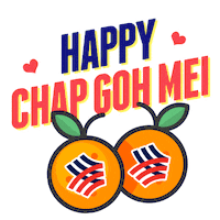 Orange Fortune Sticker by Hong Leong Bank