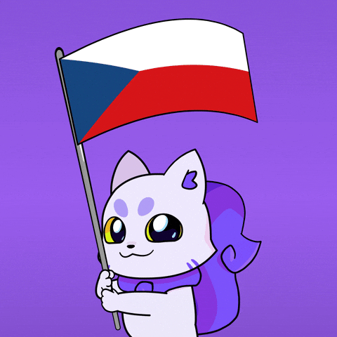 Czech Republic Flag GIF by Lucky Kat Studios
