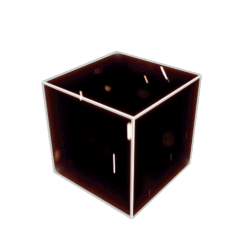 3D Cube Sticker by deadmau5