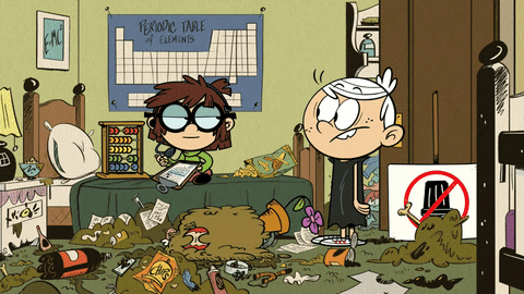 the loud house trash GIF by Nickelodeon